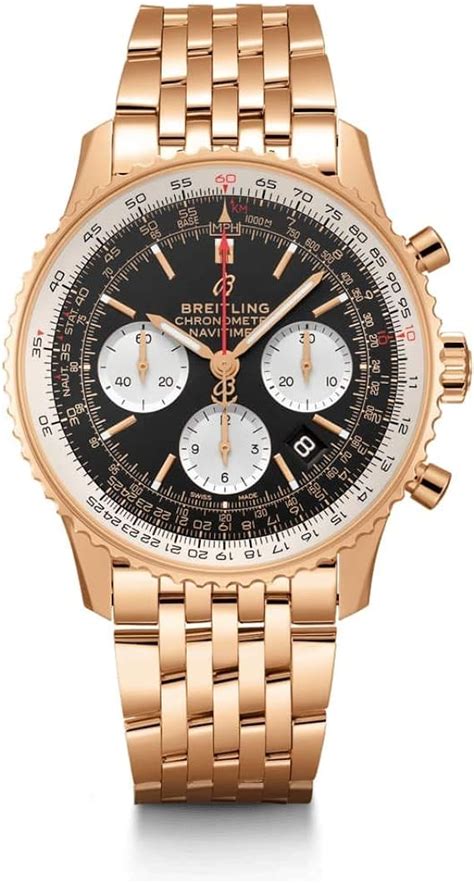 breitling navitimer bronze dial rose gold|breitling navitimer discount.